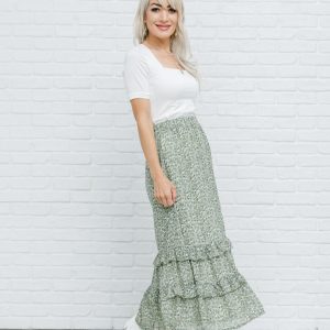 Gyzyem Floral Visons Skirt